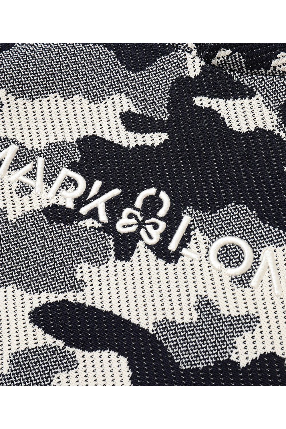 【2026AW KARINAさん着用】【レディース】 MERCURY CAMO JACQUARD KNIT / ジャパンメイド カモフラジャカード ニットパーカー (ネイビー)