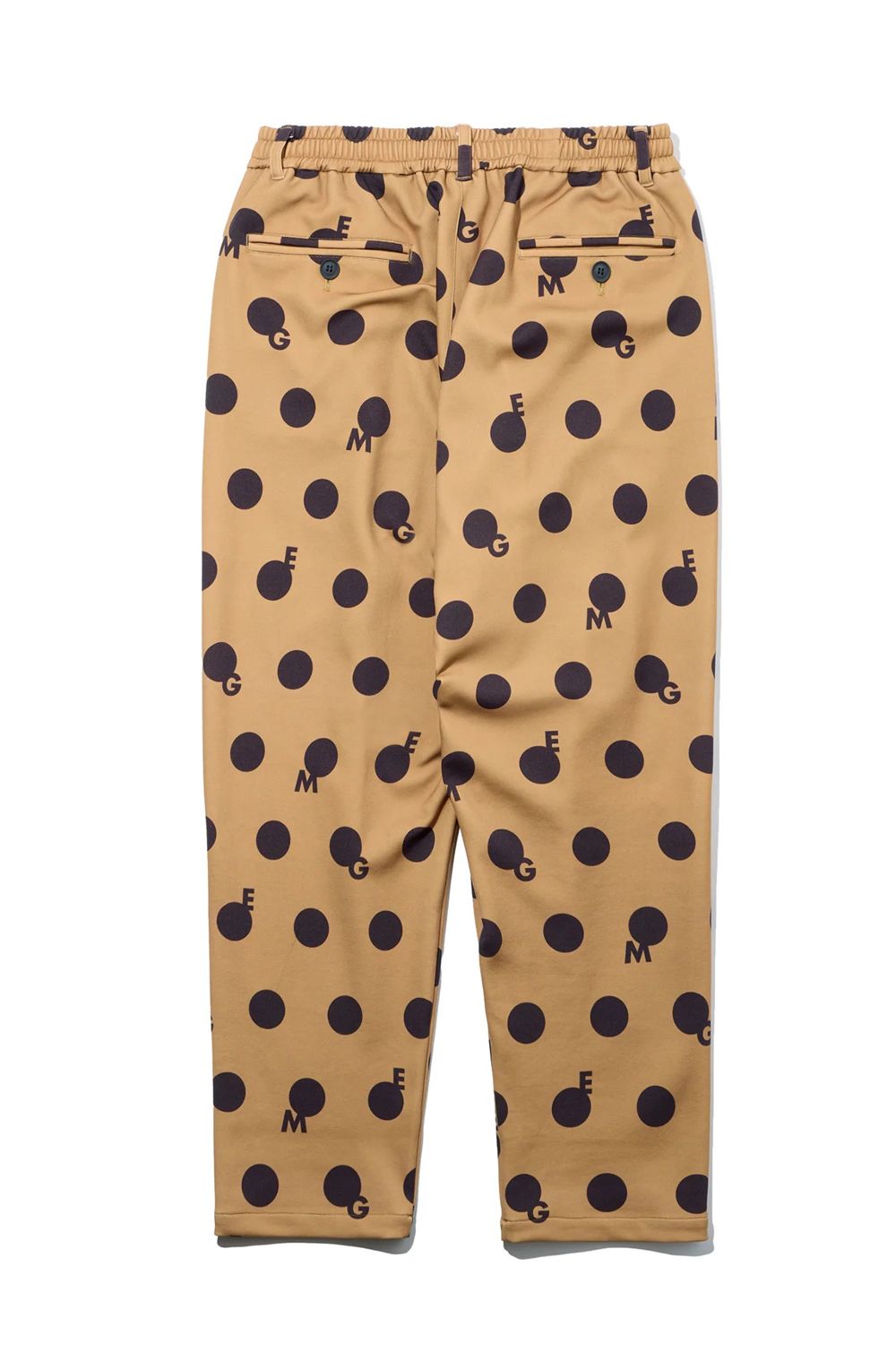 【26AW】 ORIGINAL PRINT DOT PANT / ドット柄プリント テーパードパンツ (ベージュ)