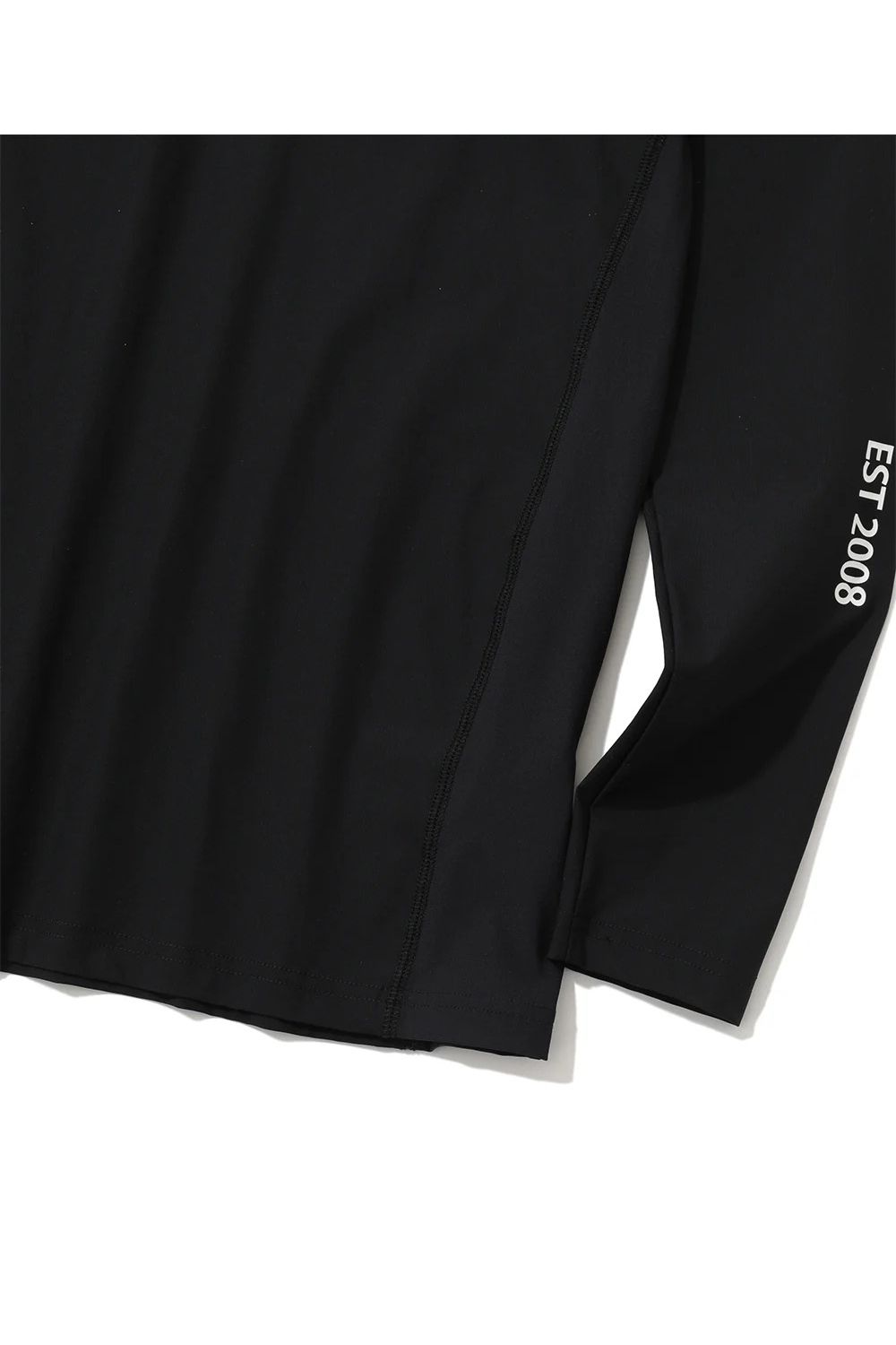 【26SS】 HEC U-NECK UV BASE LAYER / ブランドロゴ ロングスリーブ Uネック サマーインナーTシャツ (ブラック)