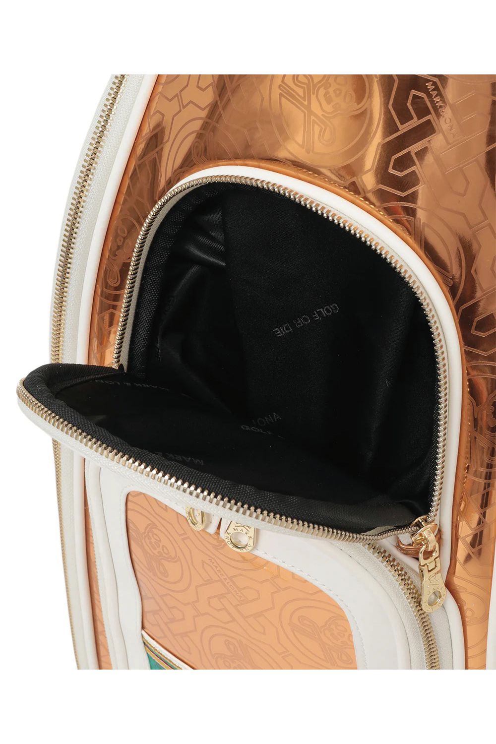 【26SS】【銀行振込・代金引換不可】【返品・交換不可】 STELA CHROME EDITION CADDY BAG / ミラーエナメル アラベスクパターン カートタイプ キャディバッグ (カッパー) (2月18日入荷予定)