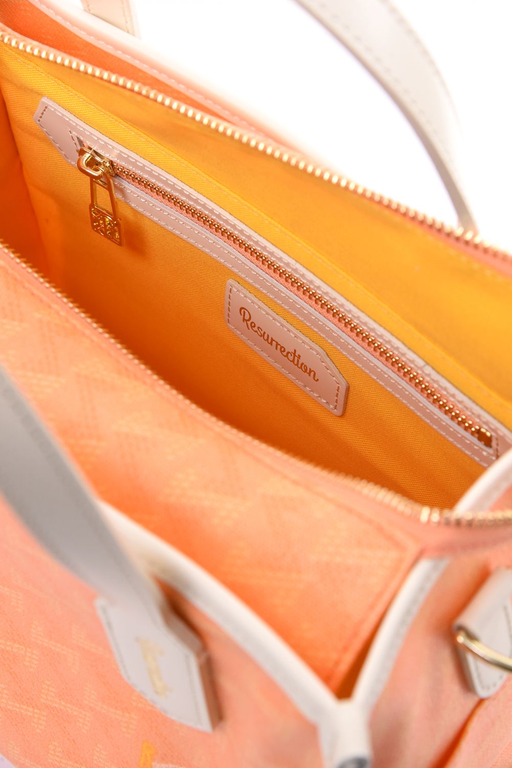 【26SS】  LANIUS SQUARE MINI (ラニウス スクエア ミニ) / ブランドオリジナルテキスタイル カートバッグ (サンセット）