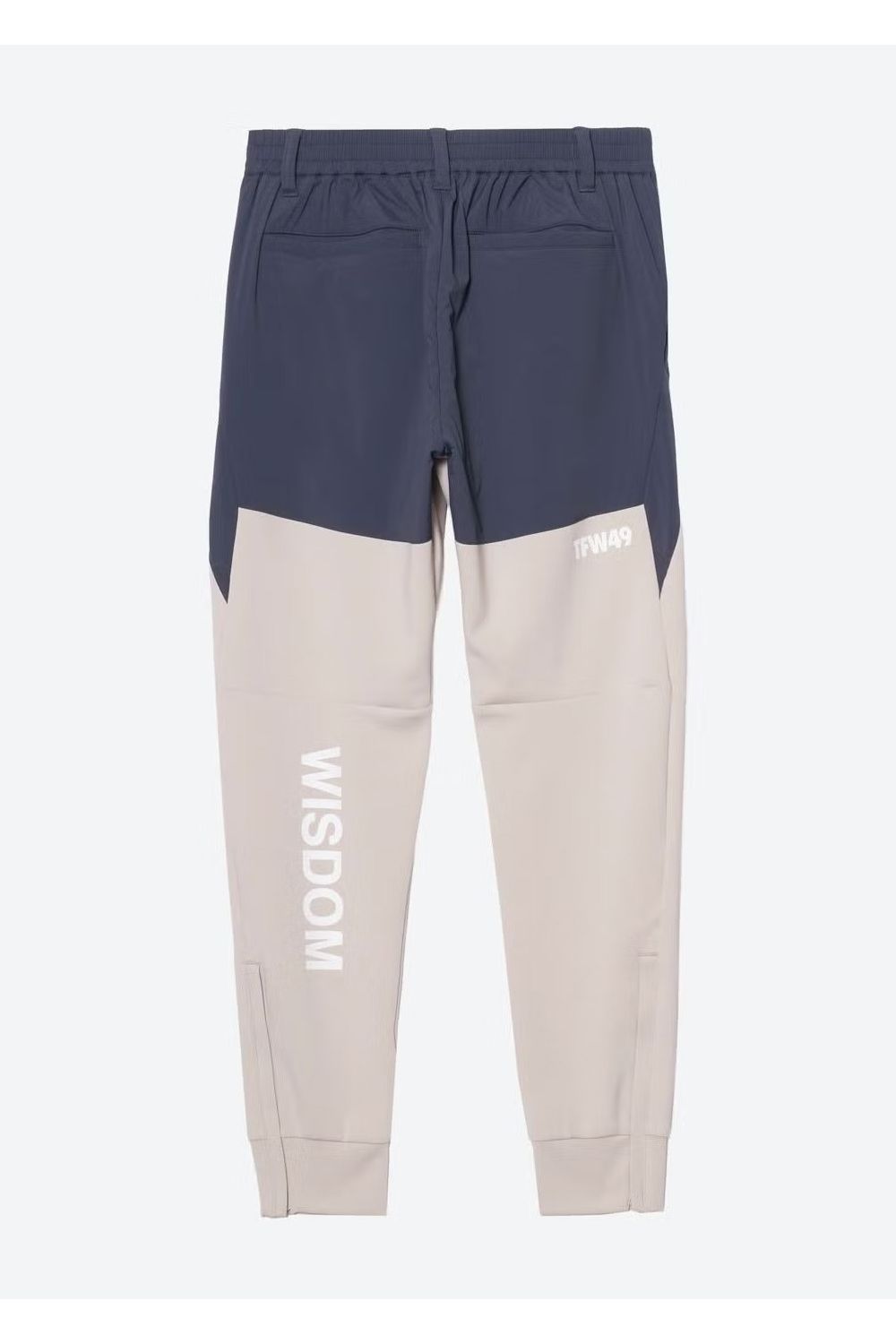 【26AW】 STRETCH HYBRID PANTS / ストレッチナイロン&ダンボールニット ロングパンツ (グレージュ/チャコール)