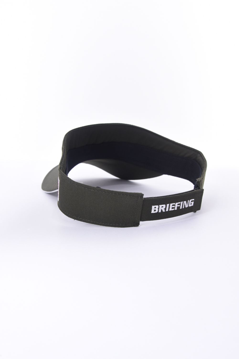 MENS BASIC VISOR / ブランドロゴ刺繍 ベーシック サンバイザー (オリーブ)