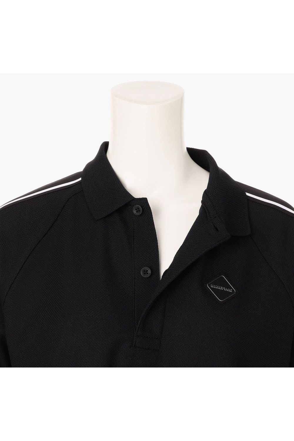 【26SS】【レディース】 WOMEN’S LINE POLO / カノコ生地 ラインロゴテープ リラックスフィット ポロシャツ (ブラック)