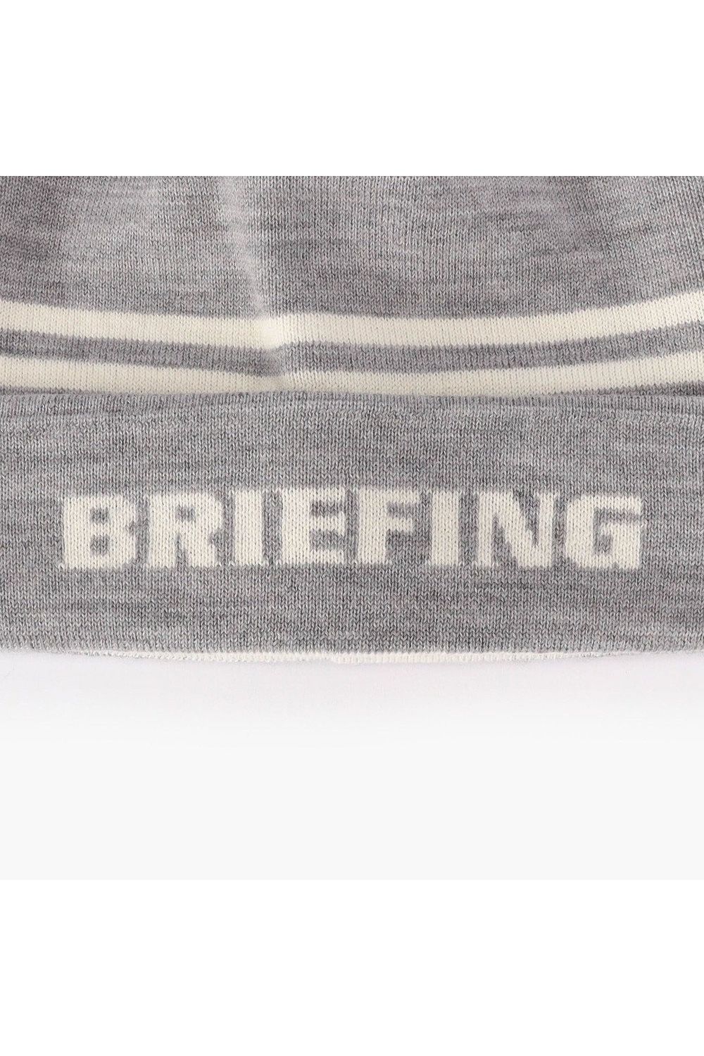 【26AW】 MEN’S WR WOOL KNIT DOUBLE LINE LOGO BEANIE / ブランドロゴ ダブルライン ニットビーニー (グレー)