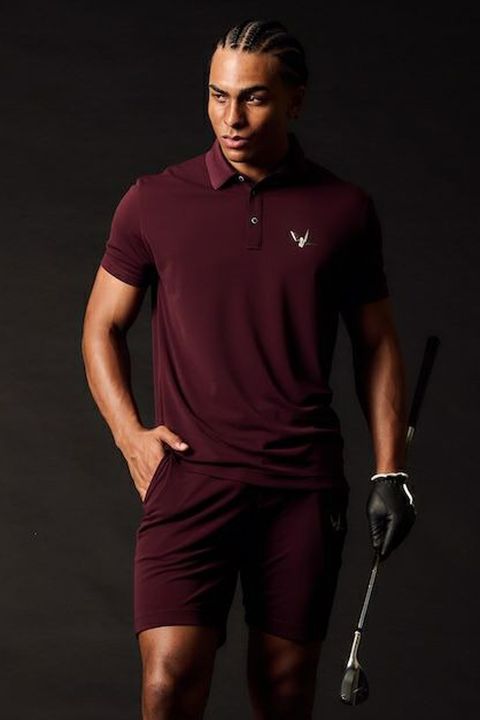 【26SS】 LUXE MESH POLO / 接触冷感 微細メッシュ生地 ポロシャツ (バーガンディ)