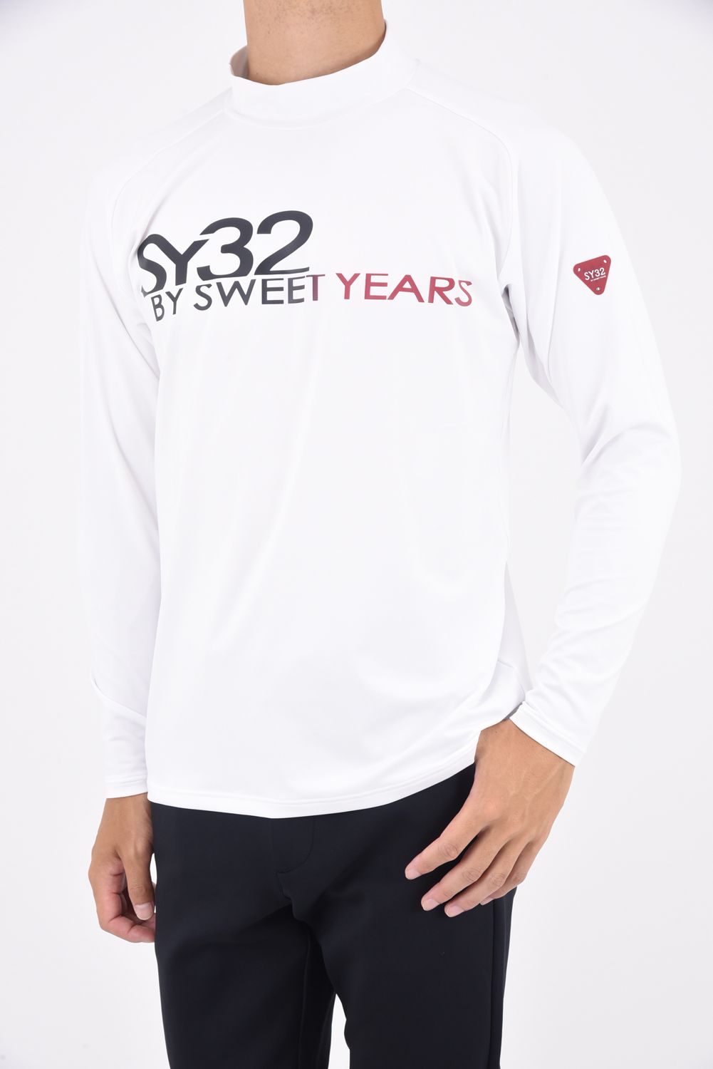 SY32 by SWEET YEARS GOLF - STRETCH MOCK NECK SHIRTS / フロントロゴ