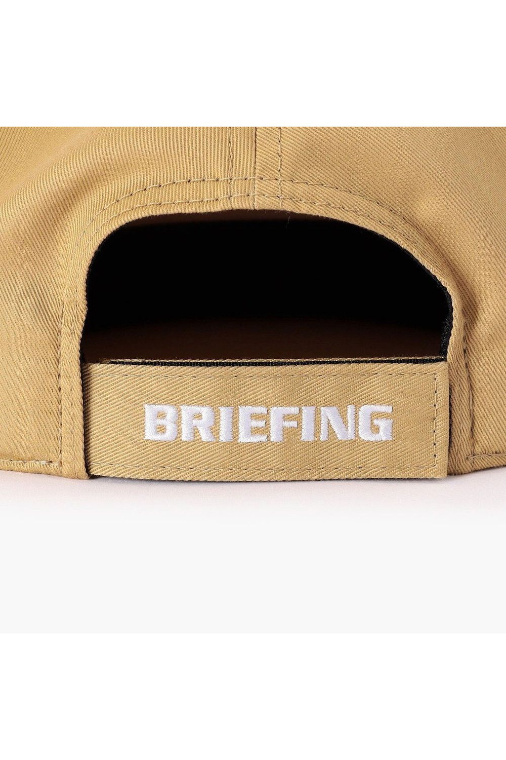 【26AW】 MEN’S BOX LOGO FLAT VISOR CAP / ボックスロゴ刺繍 フラットキャップ (ベージュ)
