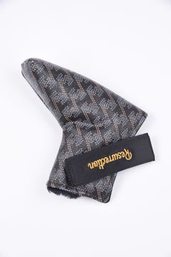 【10周年記念カラー】 Putter Cover (PING) No.2 / ブランドオリジナルテキスタイル パターカバー ピンタイプ (クラシックブラック)*