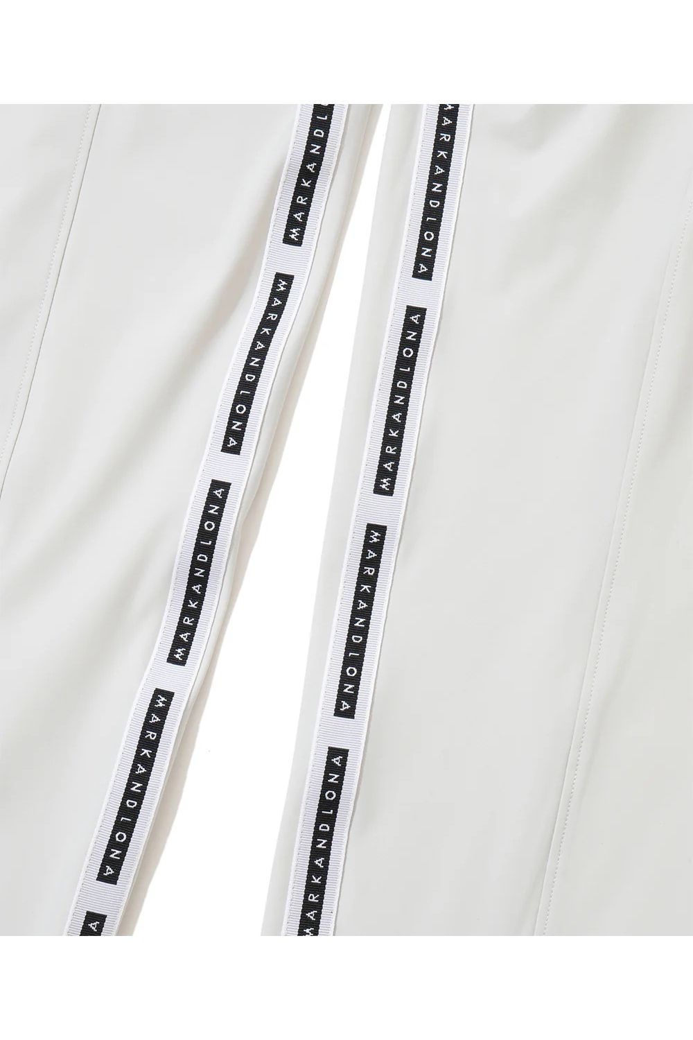 【26SS】【CODE COLLECTION】 THPT / ストレッチナイロンタフタ ジャカードテープ テーパードパンツ (ライトグレー)