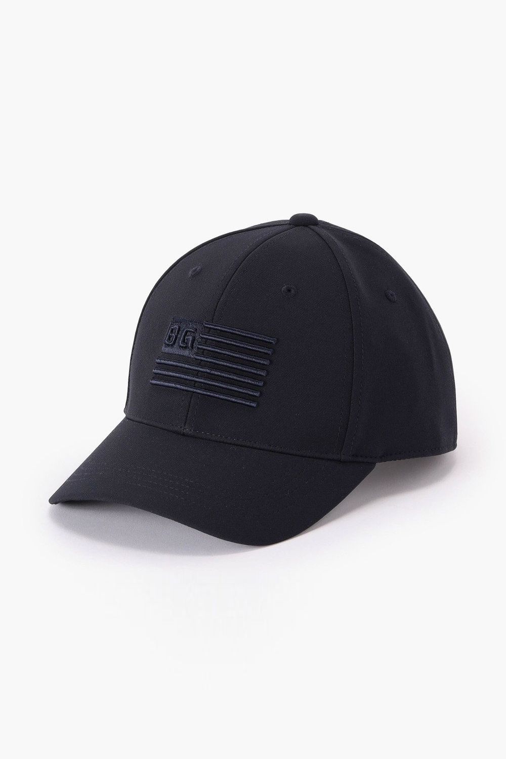 【26AW】 MEN’S BG FLAG CAP / フラッグモチーフ刺繍 キャップ (ネイビー)