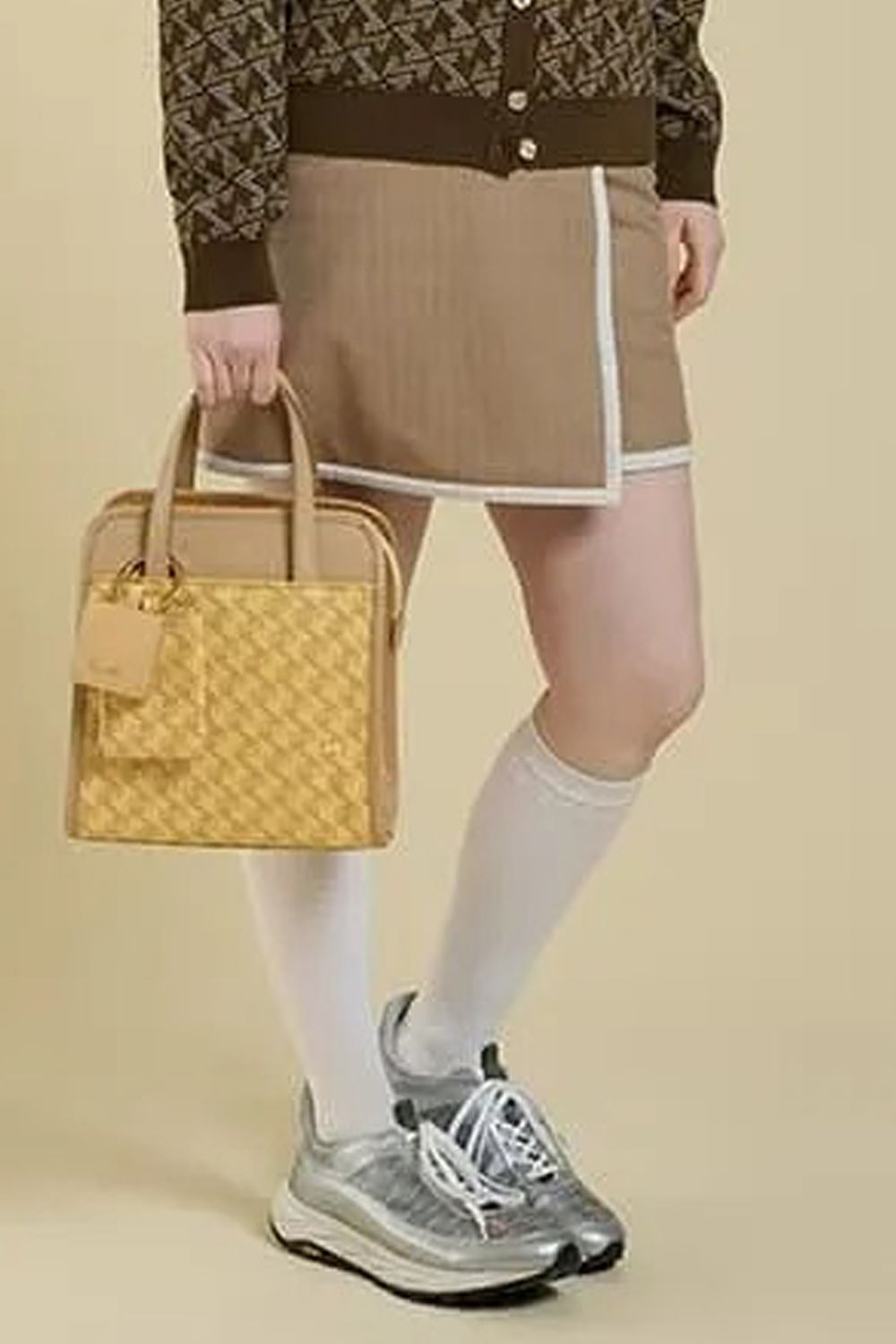 【25AW】【レディース】 WOMENS PIPING LINE SKIRT / 裏起毛 パイピングライン スカート (ベージュ)*