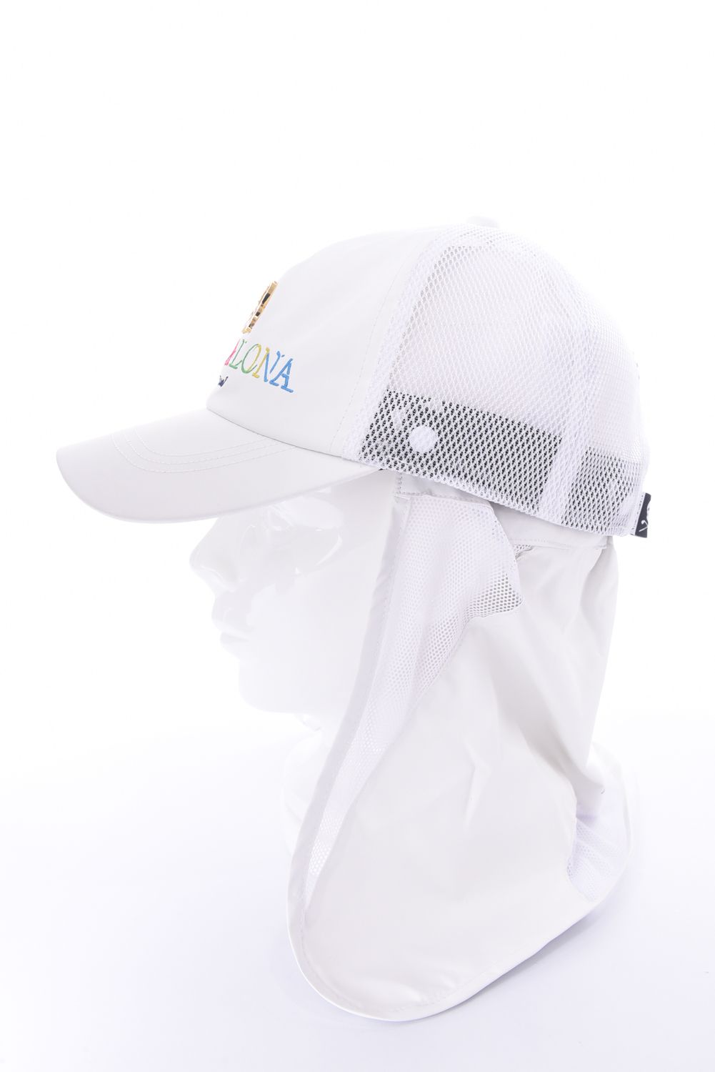【26SS】 CHOROMA ICON SUN SHIELD CAP / マルチカラー刺繍 サンシールド付き メッシュキャップ (ホワイト)