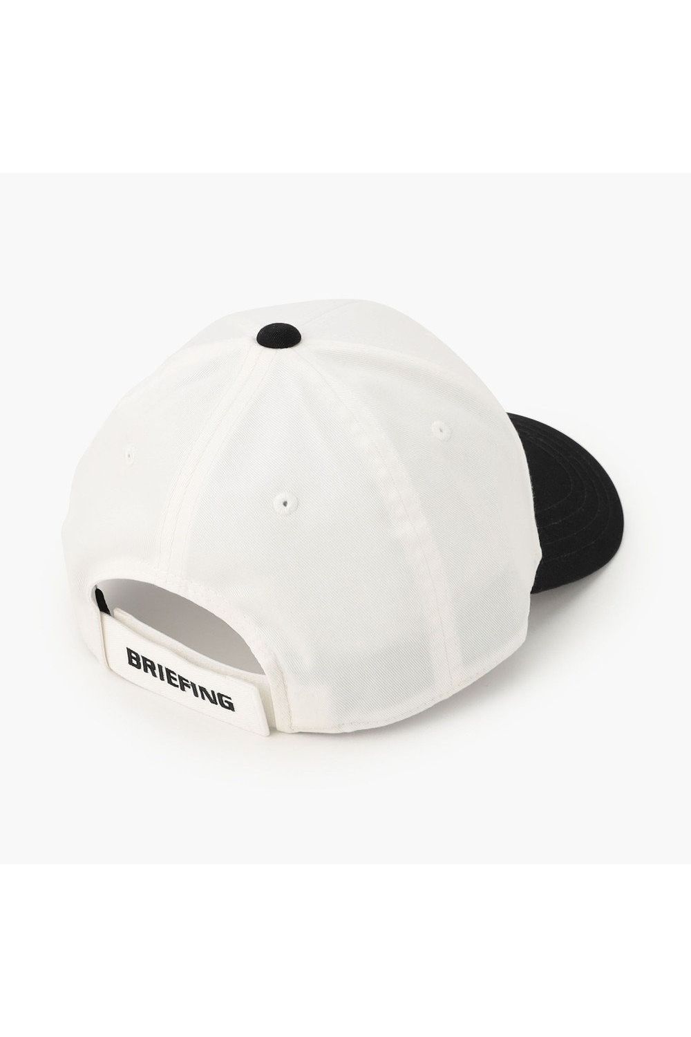 【26SS】 MEN’S COLLEGE LOGO CAP / カレッジ風ロゴ バイカラー キャップ (ホワイト)