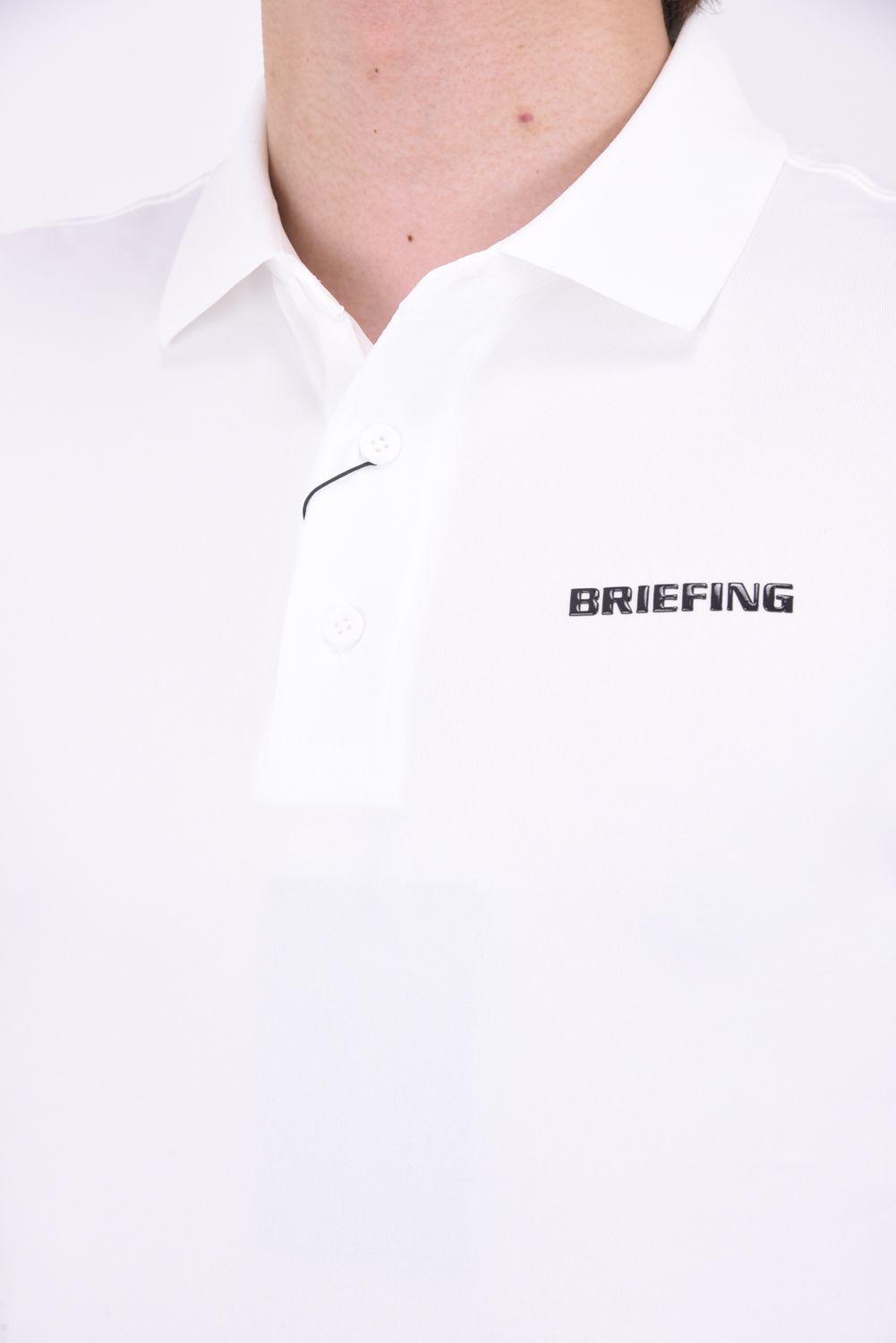 BRIEFING - MENS SIDE LOGO LINE POLO / サイドロゴテープ ボタン