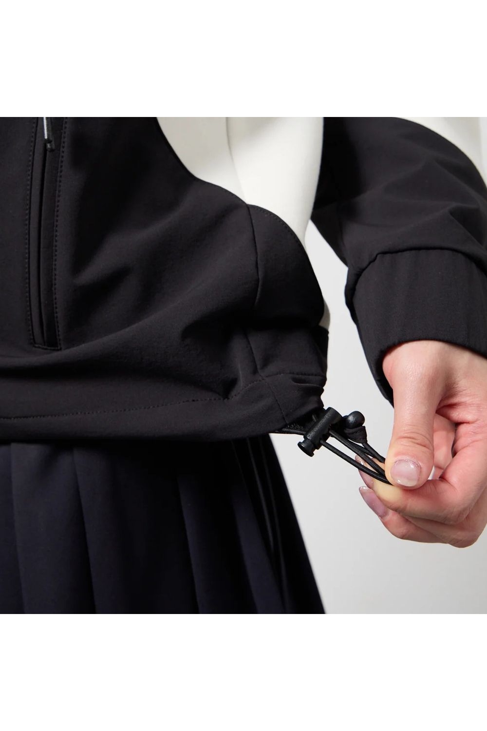 【26AW】 【レディース】 BONDING COMBINATION ZIP HOODIE / ボンディングコンビネーション ジップアップパーカー (ホワイト)