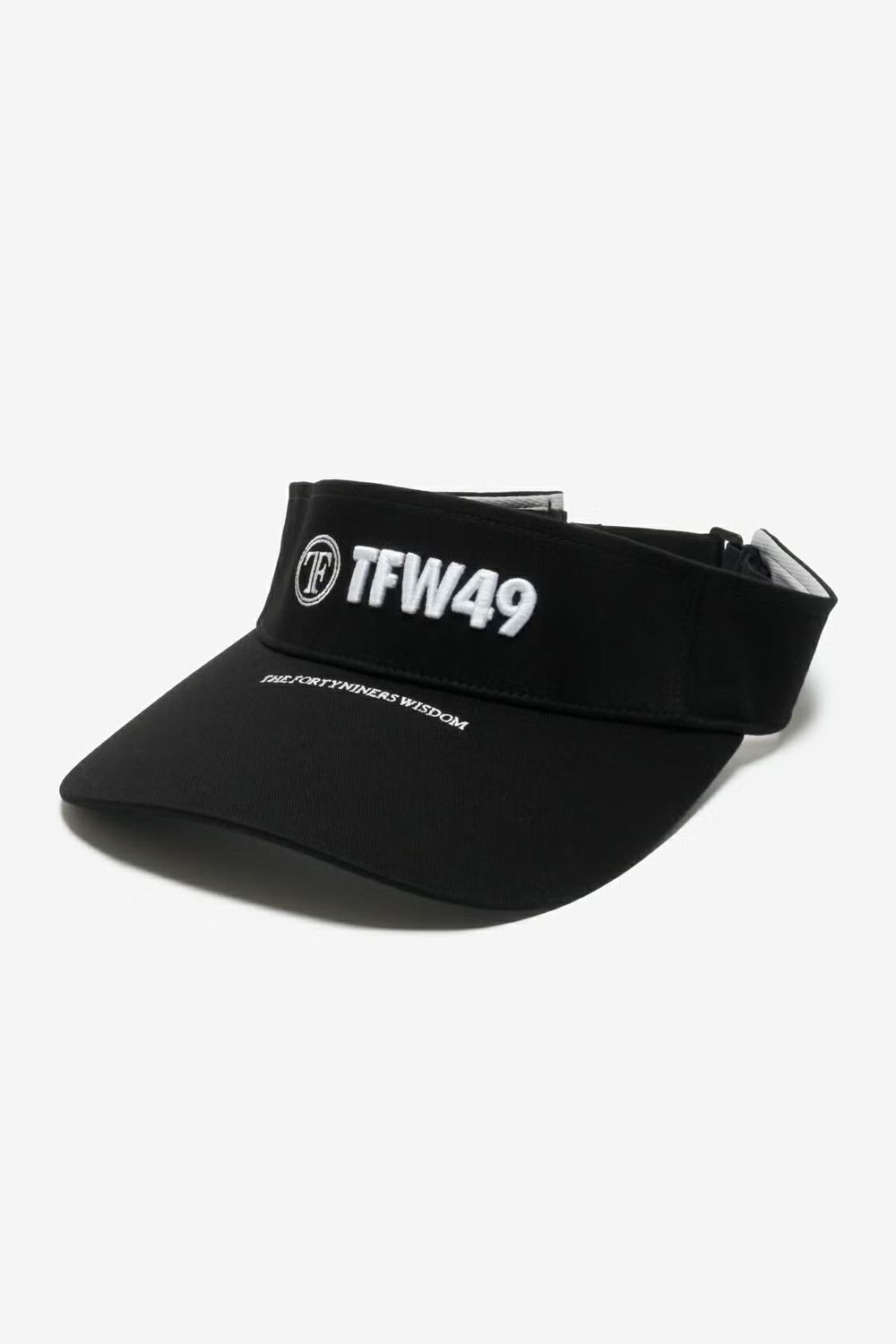 TWILL SUN VISOR / ブランドロゴ サンバイザー (ブラック)