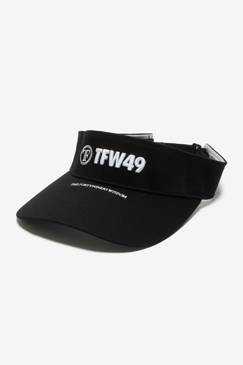 TWILL SUN VISOR / ブランドロゴ サンバイザー (ブラック)