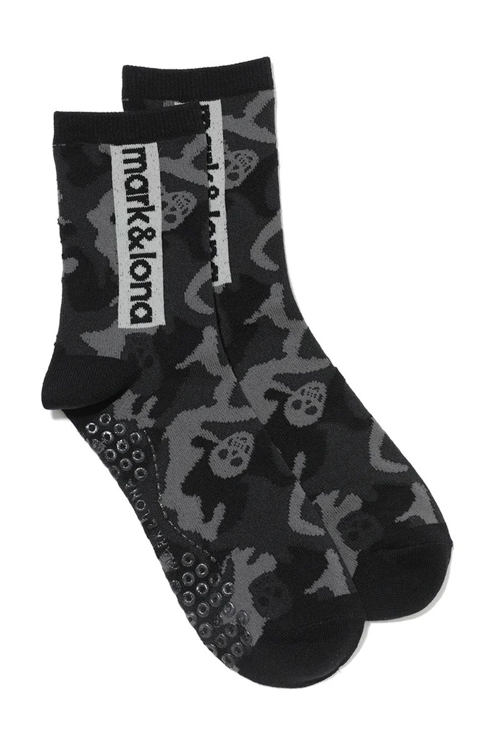 【26SS】 GAUGE CAMO ESSENTIAL CREW SOCKS / オリジナルカモジャカード ボックスロゴ クルーソックス (ブラック)