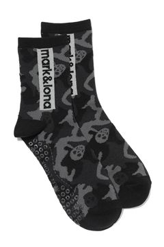 【26SS】 GAUGE CAMO ESSENTIAL CREW SOCKS / オリジナルカモジャカード ボックスロゴ クルーソックス (ブラック)