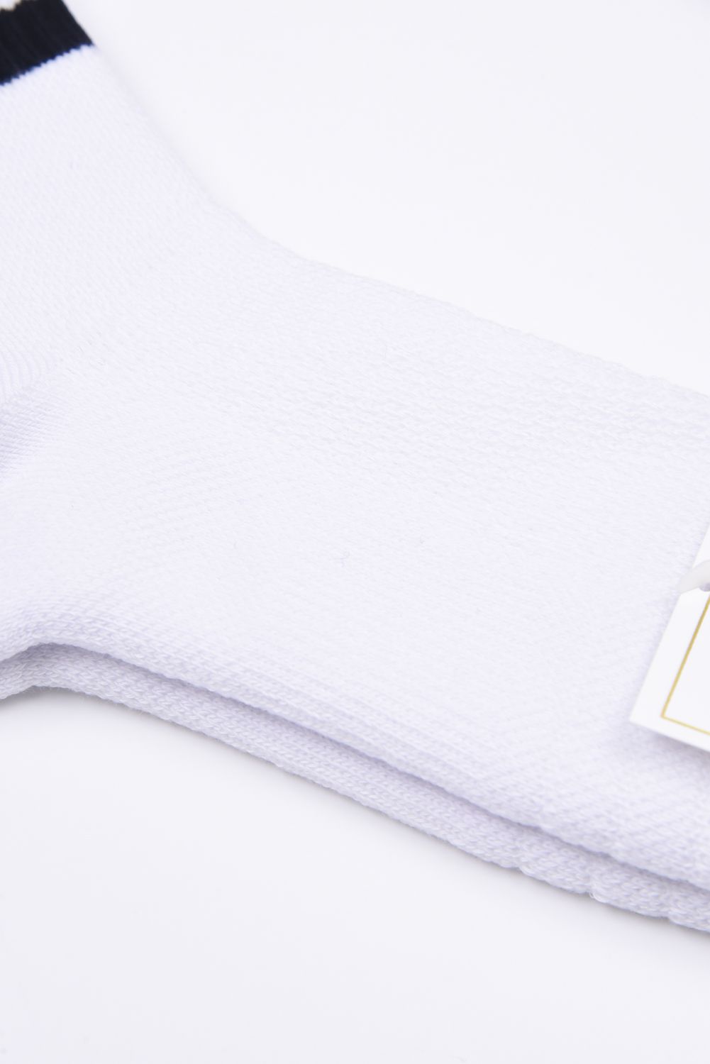 【26SS】【レディース】 VT LINE MID SOCKS WM / ブランドロゴジャカード ライン ミドルソックス (ホワイト)