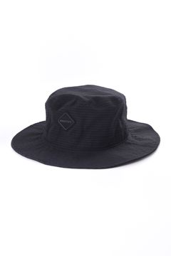 【26SS】 MEN’S SEERSUCKER WIDE HAT / シアサッカー ダイヤモンドロゴ ワイドハット (ブラック)