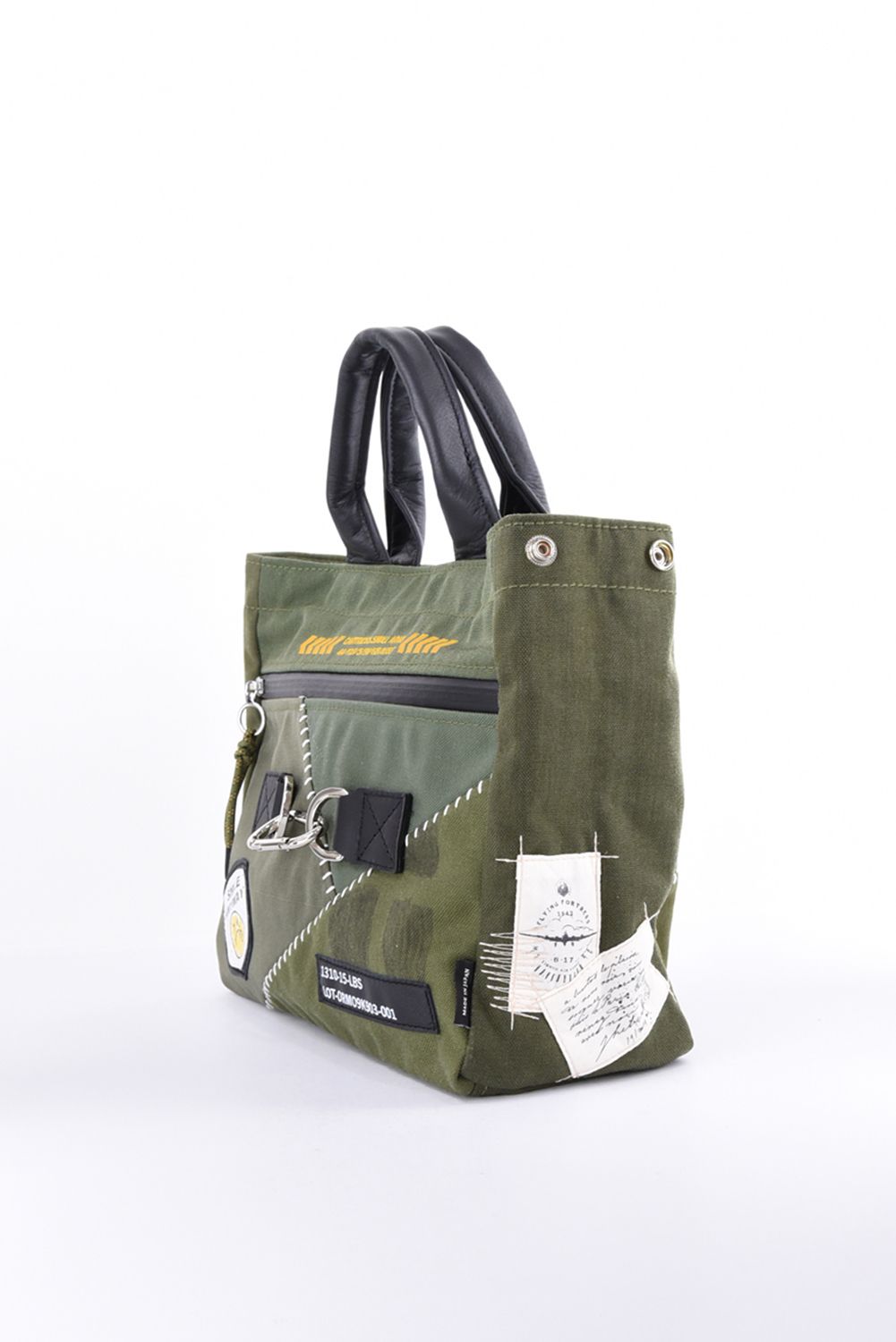 【2026 MILITARY SERIES】  ZZ26-TB01 / コーデュラナイロン・コットン カートバッグ (カーキ)