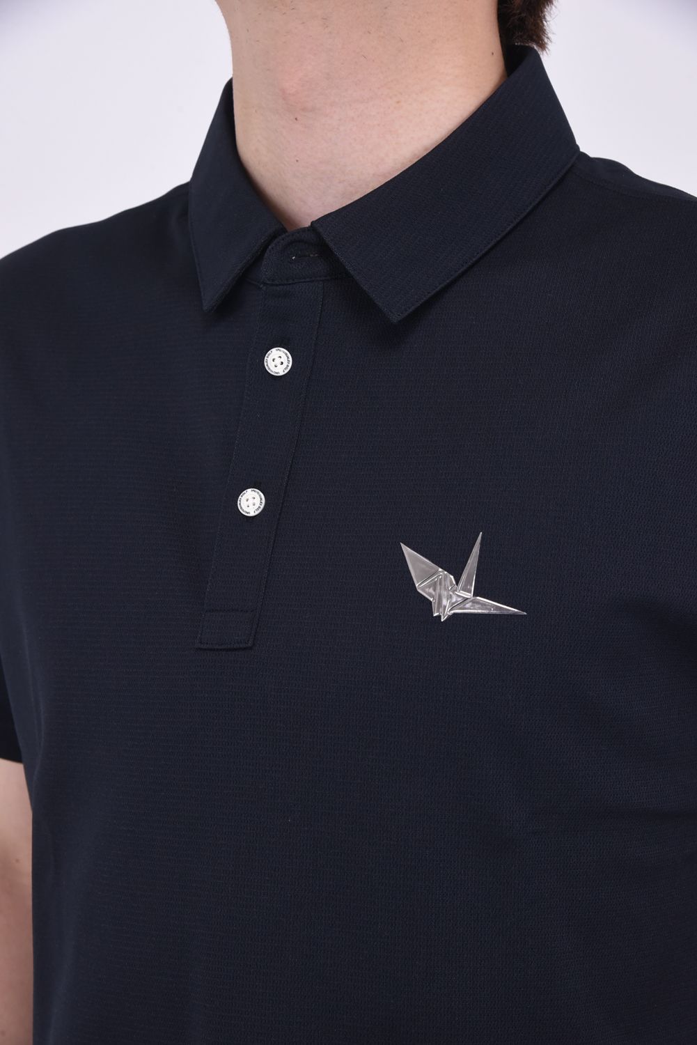 BACK TAPE LOGO S/S POLO / アイコンロゴ バックテープロゴ 鹿の子ポロシャツ ブラック