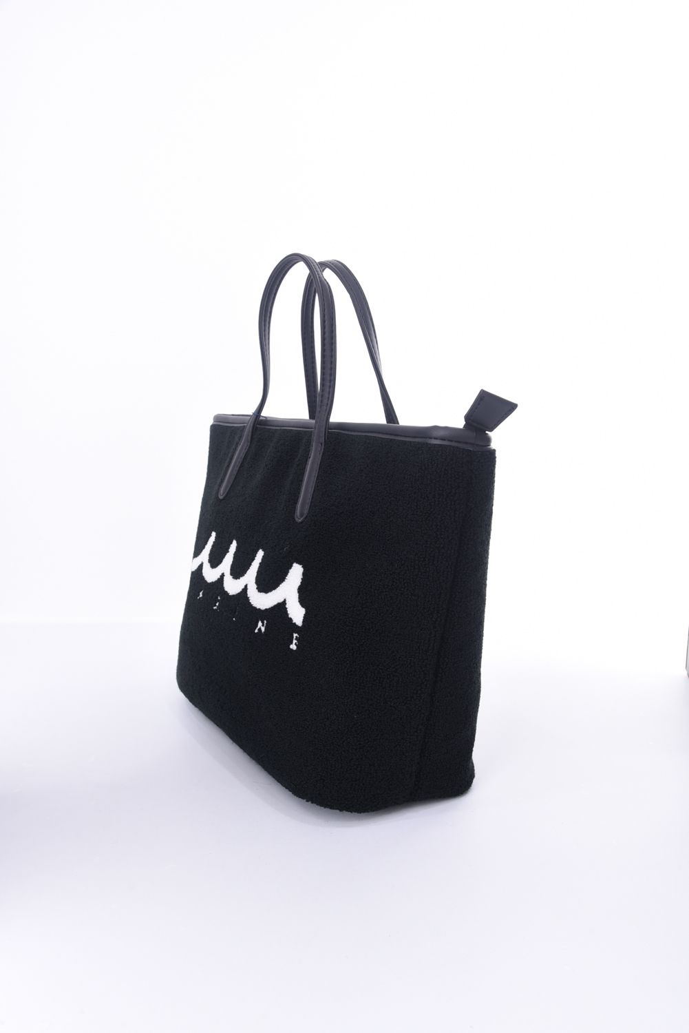 PILE TOTE BAG / パイル生地 トートバッグ (ブラック)