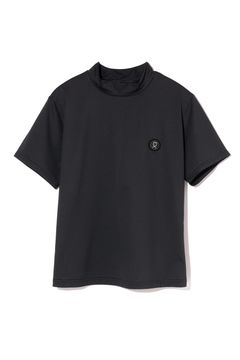 【26SS】【レディース】 DOT MESH MOCK TEE / ドットメッシュ モックネックTシャツ (ブラック)