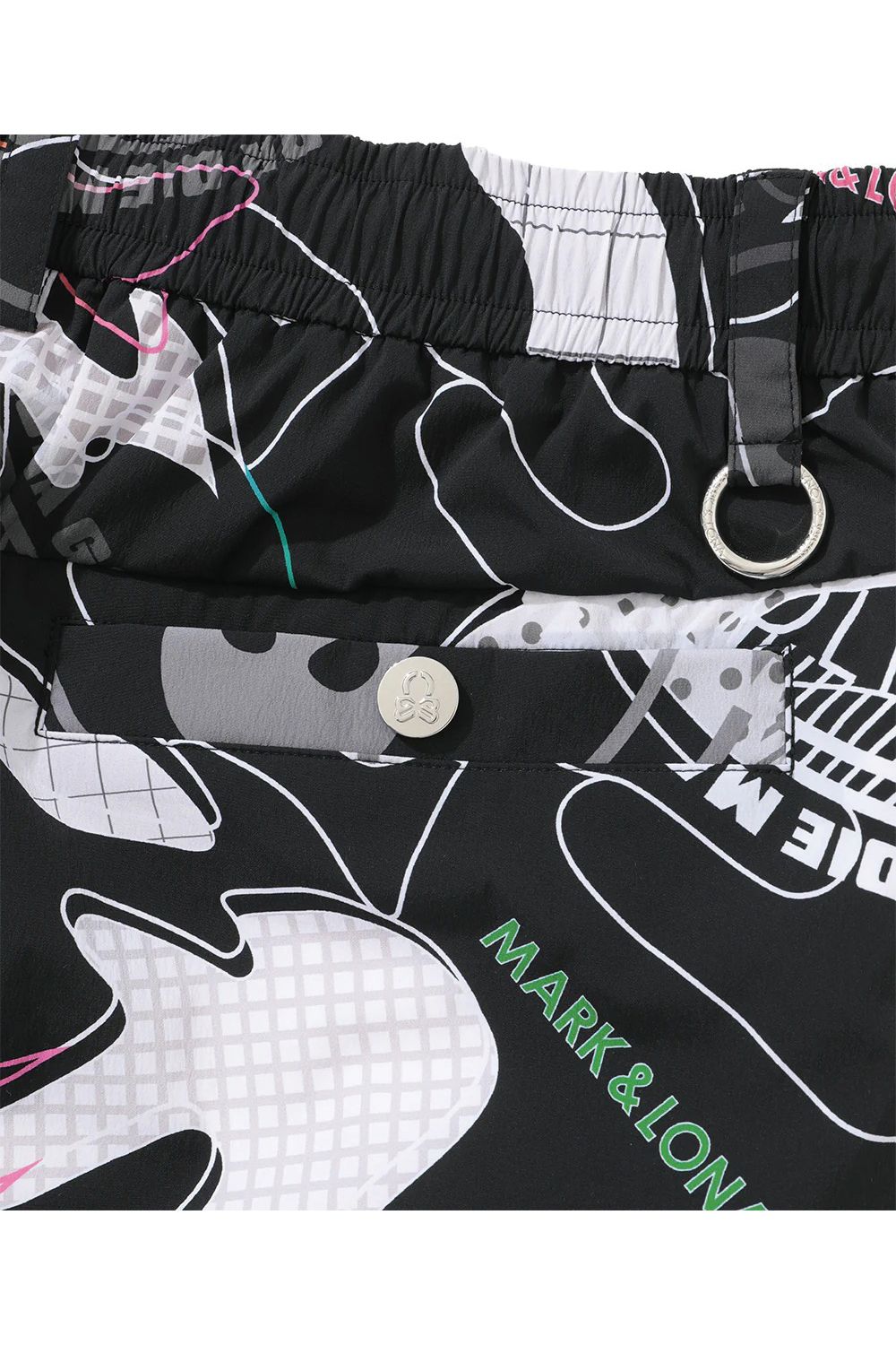 【2026SS 木村拓哉さん着用 VOL.4】 AXON CAMO PERFORMANCE SHORTS / 軽量ナイロンタフタ カモフラージュプリント ショートパンツ (ブラック) (3月4日入荷予定)