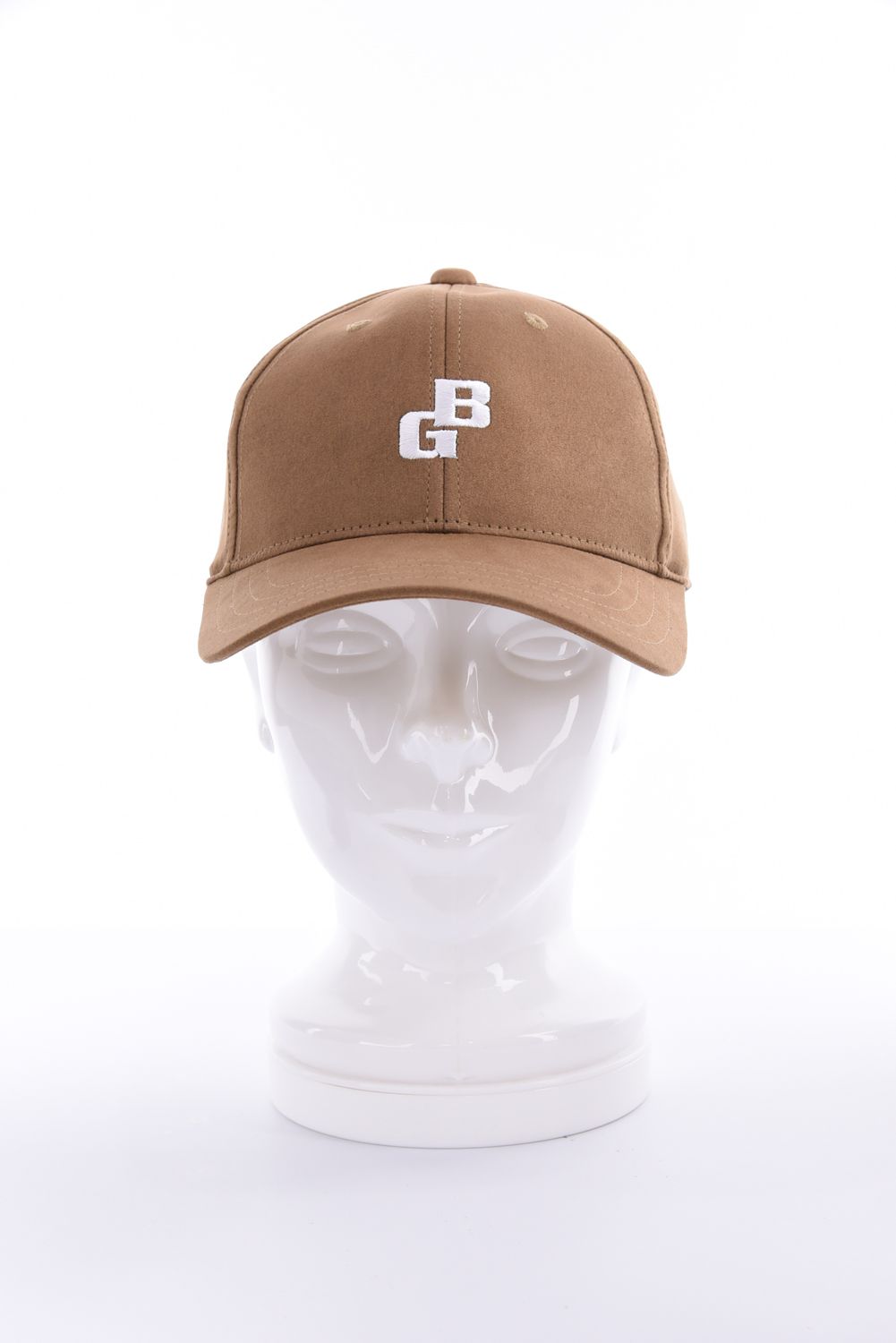 【26AW】 MEN’S SUEDE SMALL BG LOGO CAP / スウェード素材 スモールBGロゴ キャップ (ベージュ)