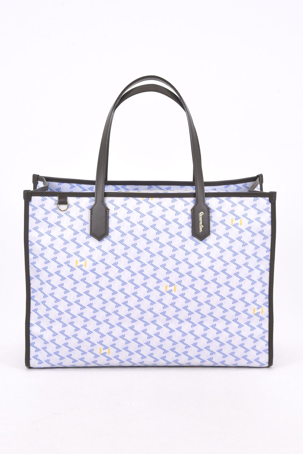 【26SS】  LANIUS SQUARE BIG (ラニウス スクエア ビッグ) / ブランドオリジナルテキスタイル ボストンバッグ （アクア）*