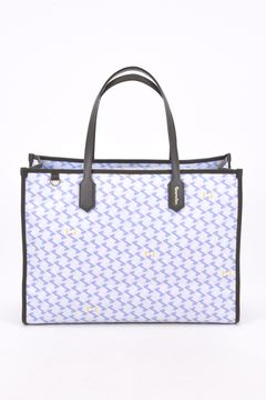 【26SS】  LANIUS SQUARE BIG (ラニウス スクエア ビッグ) / ブランドオリジナルテキスタイル ボストンバッグ （アクア）*