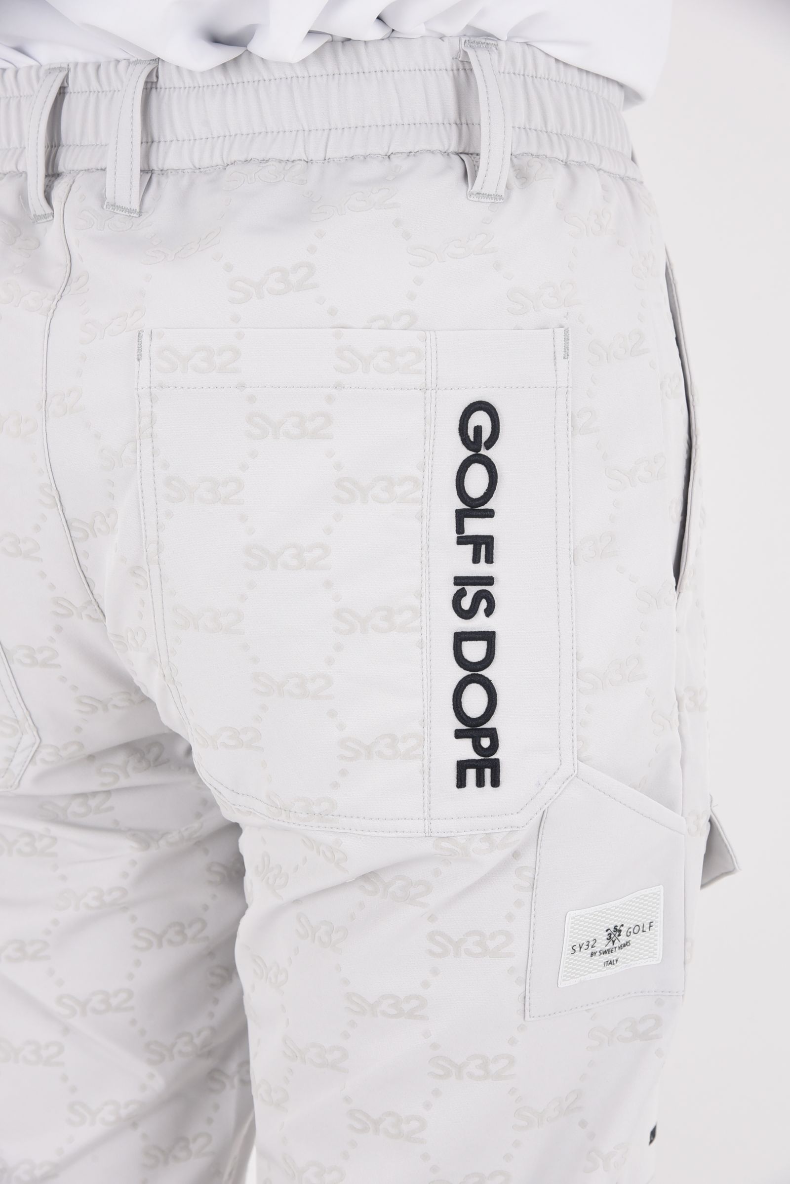 【25AW】 FLOCKY STRETCH LONG PANTS / フロッキーストレッチ ロングパンツ (ライトグレー)