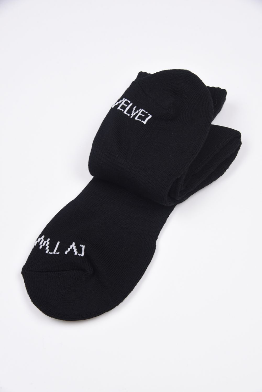 SIDE LOGO MID SOCKS / サイドロゴ ミドルソックス (ブラック)