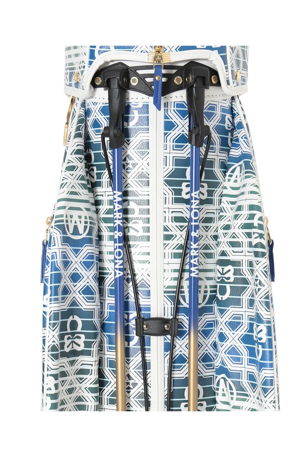 【26SS】【銀行振込・代金引換不可】【返品・交換不可】 RITMO MONOGRAM STAND BAG / ジオメトリックパターン スタンドタイプ キャディバッグ (ホワイト)