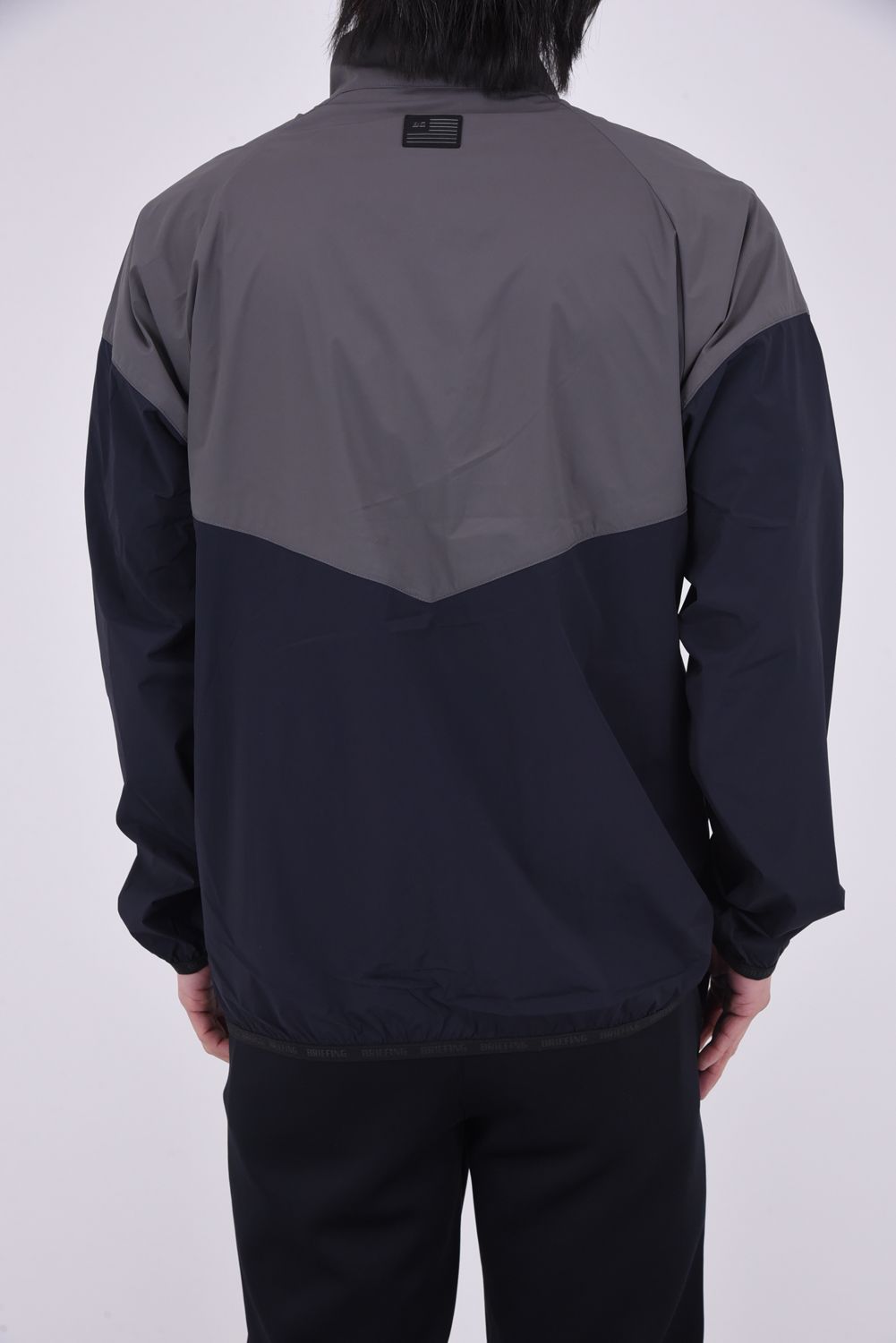 【11日11:59まで20%OFF】【26SS】 MEN'S BI-COLOR WIND BLOUSON / バイカラー スタンドカラーブルゾン (ブラック)