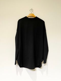 Standard Stretch Super Ponte Big Top / オーバーサイズロンT / ブラック