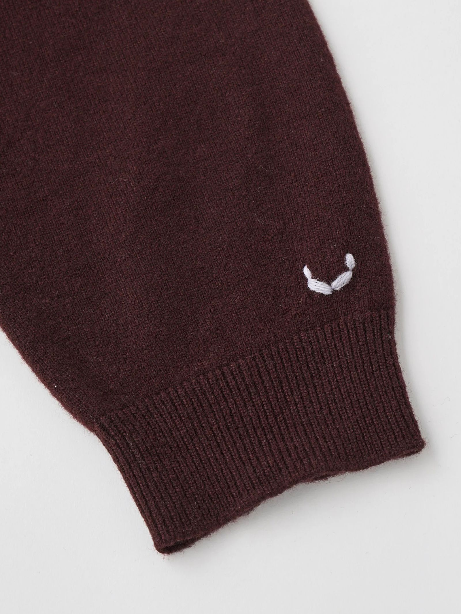 EX SUPER FINE WOOLEN WOOL HIGH-GAUGE KNIT P/O / ニットチュニック / ブラウン / ボルドー