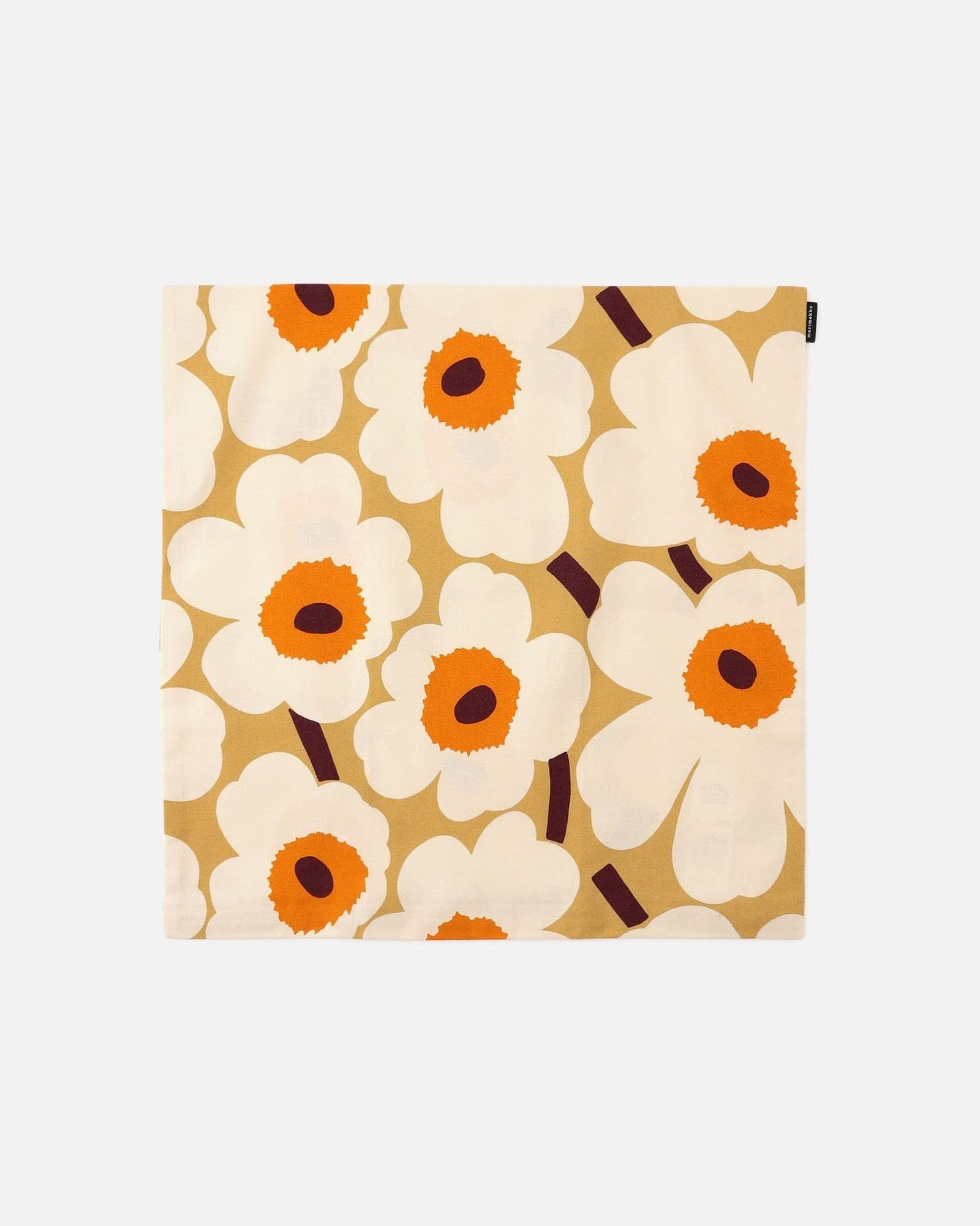 【ラスト1点】Pieni Unikko / ウニッコクッションカバー / 50×50cm / キャメル / ベージュ
