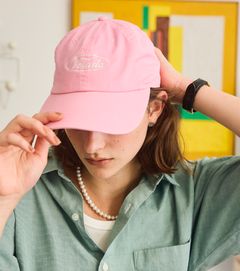 OVAL LOGO CAP / 刺繍キャップ / ピンク