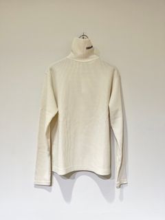 WAFFLE HOLY HIGH NECK / ワッフルカットソー / ハイネック / ホワイト