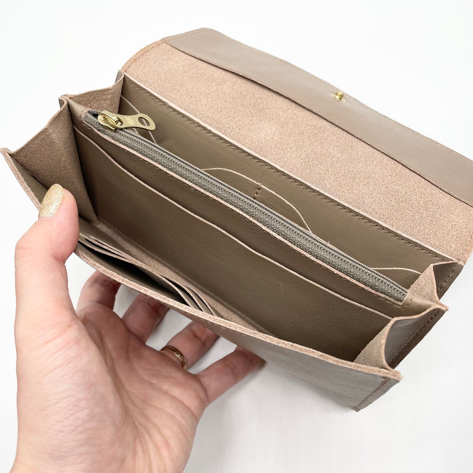 スナップボタン長財布