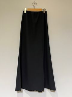 Stretch Relax 2way Cloth Skirt in Black ロングスカート 巻きスカート greed international bed&breakfast