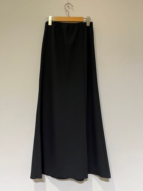 Stretch Relax 2way Cloth Skirt in Black ロングスカート 巻きスカート greed international bed&breakfast