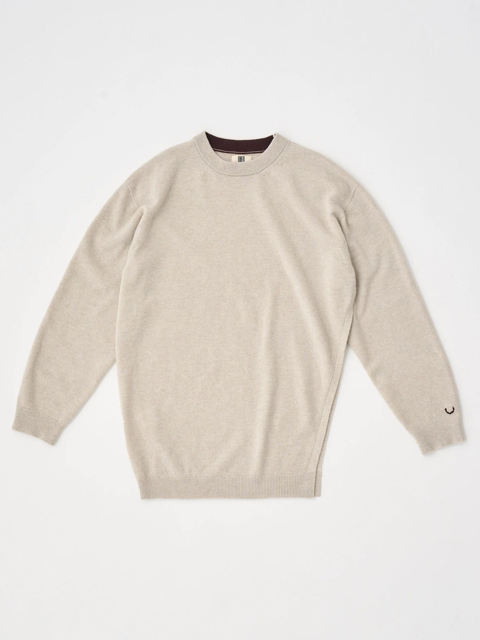 EX SUPER FINE WOOLEN WOOL HIGH-GAUGE KNIT P/O / ニットチュニック / ベージュ