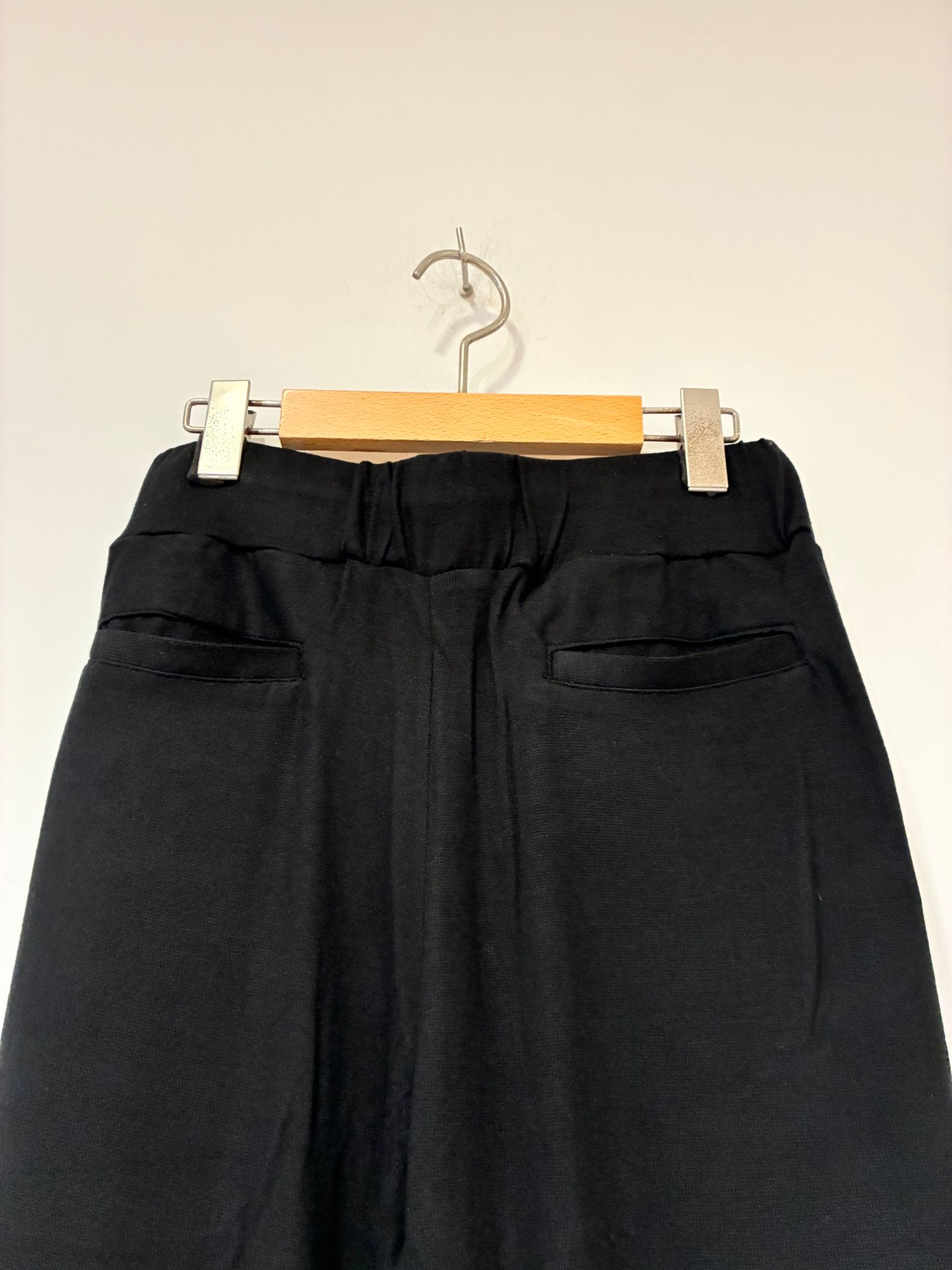 ブラッシュドセーター ワイドパンツ / ニットパンツ / ブラック