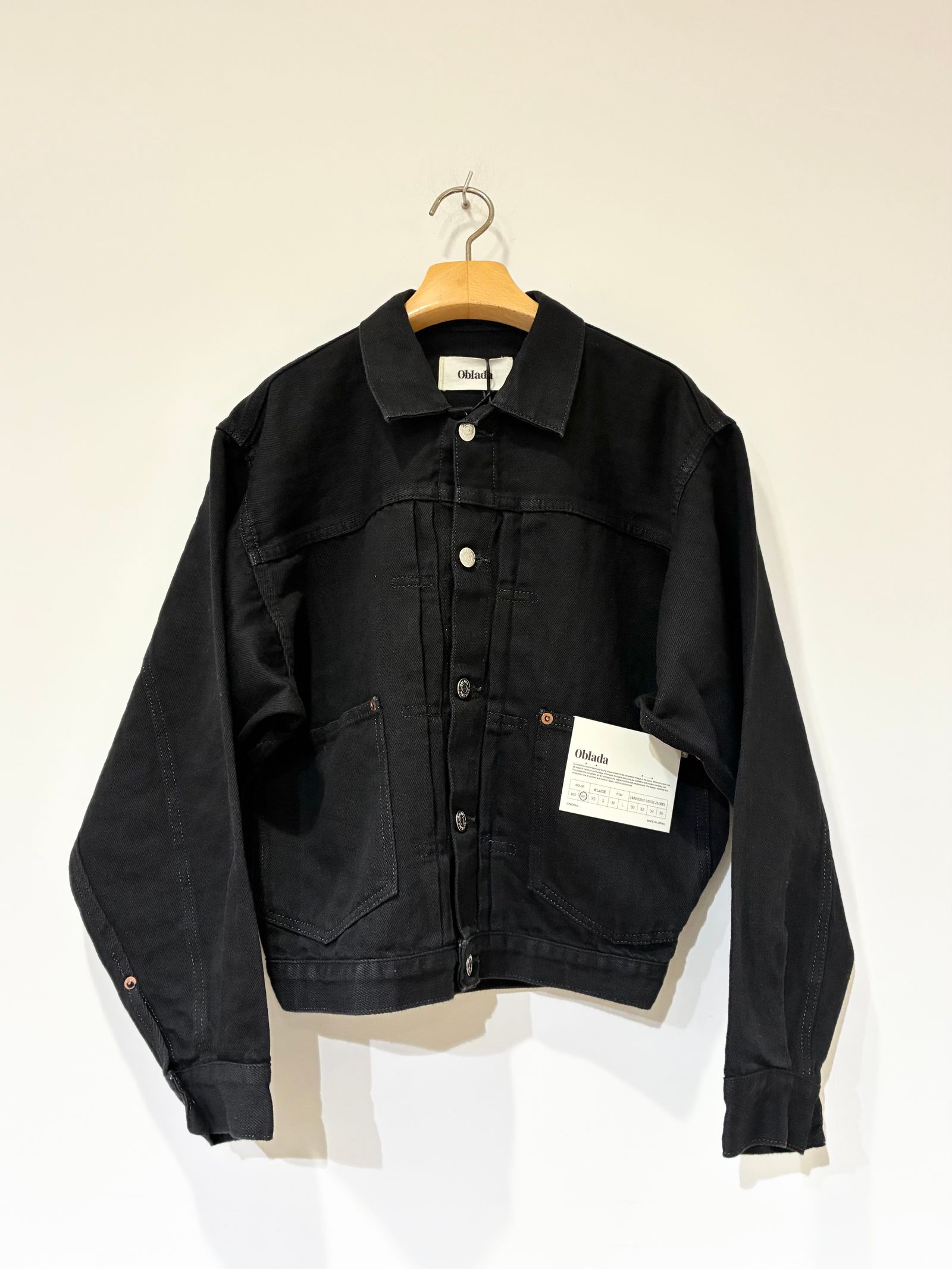 1936 HEMP DENIM JACKET / ヘンプデニムジャケット / ブラック