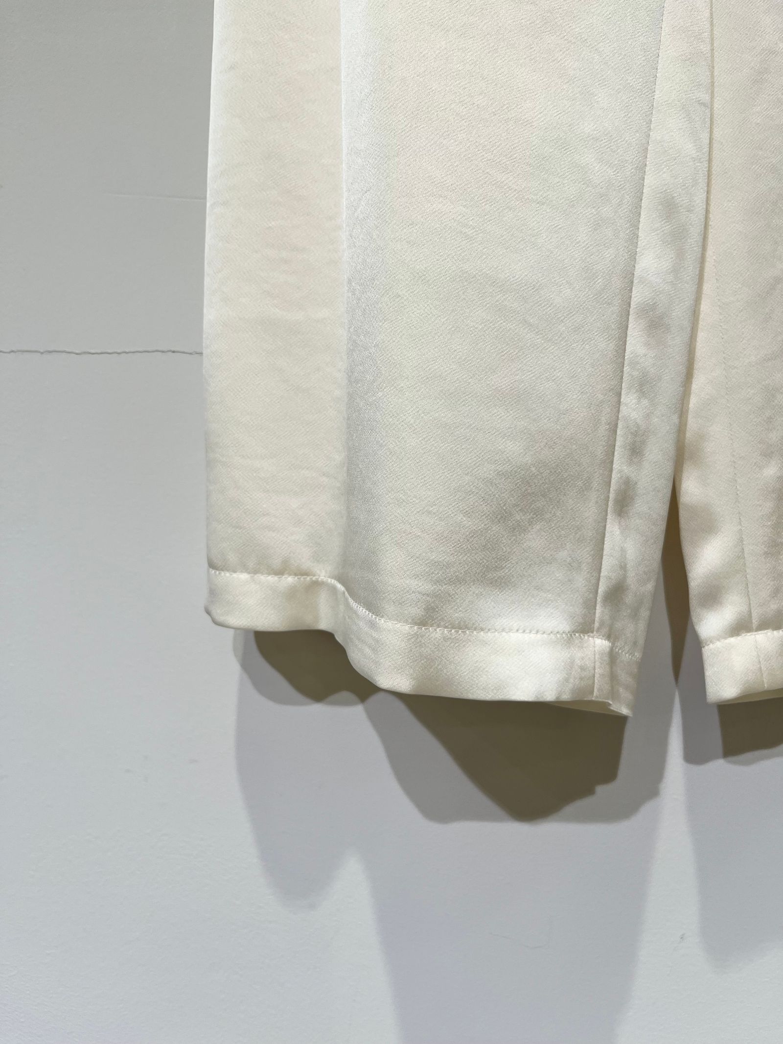 Bed&Breakfast / Satin LRM Pants / サテンパンツ / オフホワイト